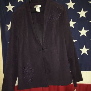 Lady Dorby Purple Dress Jacket 22W